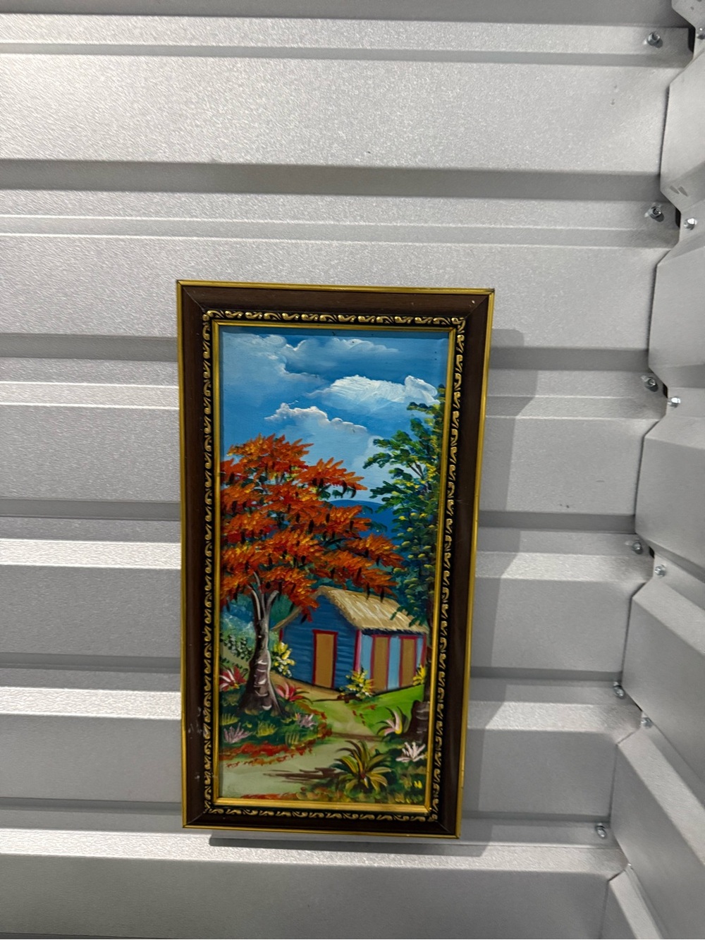 Orange Tree Cottage Wall Art Painting - Home Wall Decor